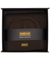 Men's Barbour International Sweeper Legacy Beanie Set - Sage