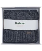 Men's Barbour Jesmond Beanie And Scarf Gift Set - Navy