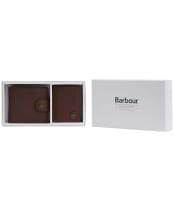 Men's Barbour Padbury Leather Gift Set - Brown