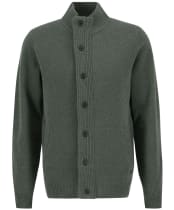 Men's Barbour Patch Zip Through Sweater - Olive