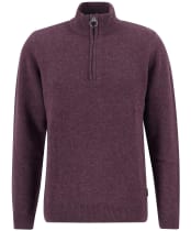Men's Barbour Holden Half Zip Sweater - Ruby Marl