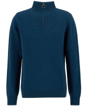 Men's Barbour Nelson Essential Half Zip Sweater - Mallard Green