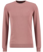 Men's Barbour Pima Cotton Crew Neck Sweater - Earth Pink