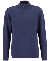 Men's Barbour Tisbury Half Zip Sweater - Deep Blue