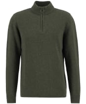 Men's Barbour Tisbury Half Zip Sweater - Forest
