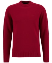 Men's Barbour Grangetown Crew Neck Sweater - Biking Red
