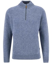 Men's Barbour Talder Half Zip Knitted Jumper - Bluestone