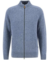 Men's Barbour Talder Zip Through Knitted Jumper - Bluestone