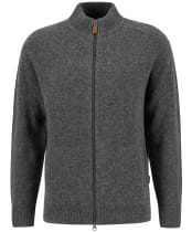 Men's Barbour Talder Zip Through Knitted Jumper - Charcoal