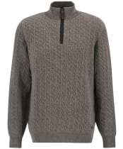 Men's Barbour Ramsden Half Zip Knitted Jumper - Military Marl