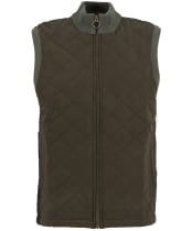 Men's Barbour Shoveler Knitted Gilet - Olive