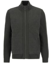 Men's Barbour Milburn Zip Through Knitted Jumper - Dark Olive