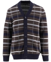 Men's Barbour Kane Knitted Cardigan - Dark Oak