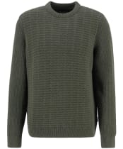Men's Barbour Cleveland Crew Neck Sweater - Duffle Green