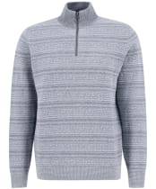 Men's Barbour Dartfield Half Zip Knitted Jumper - Light Grey