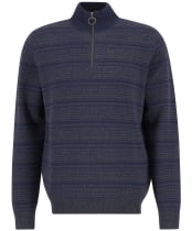Men's Barbour Dartfield Half Zip Knitted Jumper - Navy