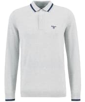 Men's Barbour Rocton Knitted Polo Shirt - Mist