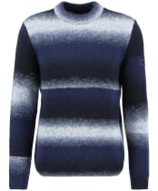 Men's Barbour International Vector Colour Block Crew Neck Jumper - Black