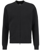 Men's Barbour International Patrick Bomber Zip Through Cardigan - Black