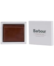 Men's Barbour Bywell Leather Bi Fold Wallet - Heritage Brown