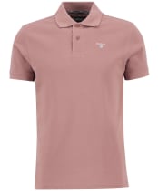 Men's Barbour Tartan Pique Polo Shirt - Earth Pink