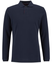 Men’s Barbour L/S Sports Polo Shirt - NAVY/WINTERBERRY