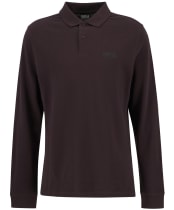 Men's Barbour International Long Sleeve Polo Shirt - Java Red