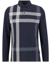 Men's Barbour Blaine Tailored Long Sleeve Polo Shirt - Navy