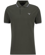Men's Barbour Fielding Tailored Polo Shirt - Olive