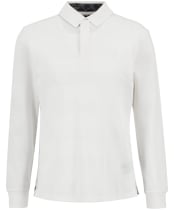 Men's Barbour Waketown Tailored Long Sleeve Polo Shirt - Whisper White