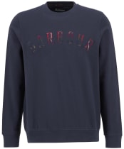 Men's Barbour Wynter Crew Neck Sweatshirt - NAVY/WINTERBERRY