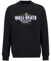 Men's Barbour International Wall Crew Sweatshirt - Black