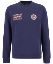 Men's Barbour International Cooldown Sweatshirt - Royal Blue