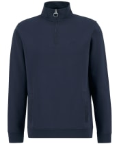 Men's Barbour Lambeth Interlock Half Zip Sweatshirt - Navy