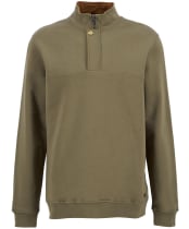 Men's Barbour Haddon Half Zip Sweatshirt - Olive