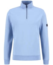 Men's Barbour International Ilford Interlock Funnel Neck Sweatshirt - Cool Blue