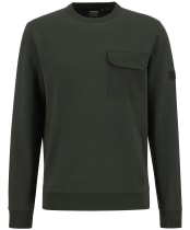 Men's Barbour International Ilford Interlock Crew Neck Sweatshirt - Sage