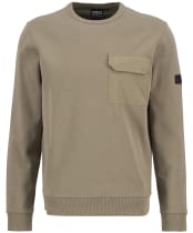 Men's Barbour International Ilford Interlock Crew Neck Sweatshirt - Brindle