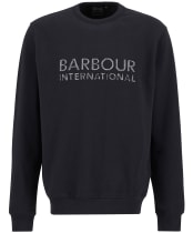 Men's Barbour International Bertie Blackstreak Logo Sweatshirt - Black