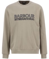 Men's Barbour International Bertie Blackstreak Logo Sweatshirt - Brindle