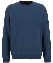 Men's Barbour International Grip Crew Neck Sweatshirt - Shaded Emerald