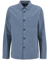 Men's Barbour Washed Overshirt - Bluestone