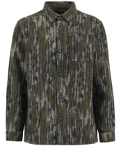 Men's Barbour Boldon Relaxed Wool Blend Overshirt - Forest