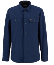Men's Barbour Giles Regular Twill Overshirt - Navy