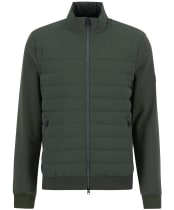Men's Barbour International Collins Baffle Quilted Sweatshirt - Sage