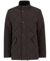 Men's Barbour Winter Chelsea Quilted Jacket - Black Oak / Midnight