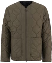 Men's Barbour Re-Engineered Utility Liddesdale Quilted Jacket - Dark Olive