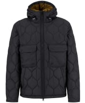 Men's Barbour Re-Engineered Hooded Spey Quilted Jacket - Black