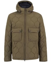 Men's Barbour Re-Engineered Hooded Spey Quilted Jacket - Beech