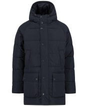 Men's Barbour Hooded Bedale Puffer Jacket - Dark Navy